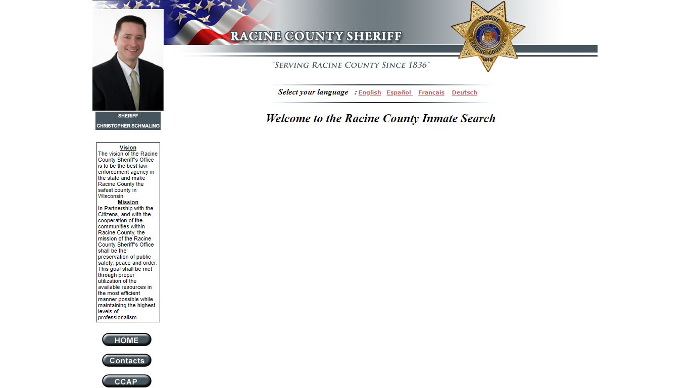 :: Racine County :: Inmate Locator